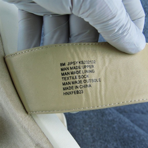 Kensie‎ Jipsy Women Slide Sandal Shoes Beige Synthetic Size 8 Medium - Picture 7 of 10